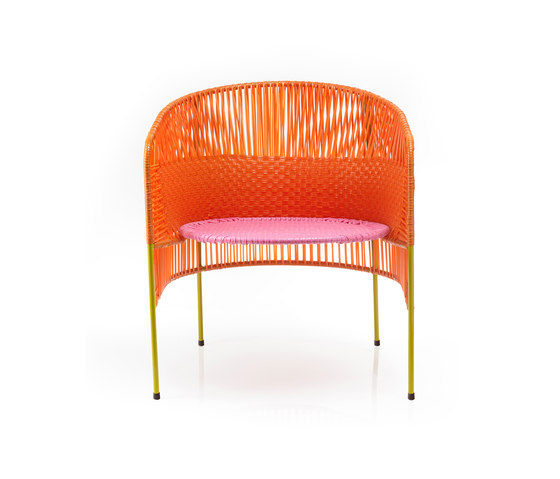 Caribe | lounge chair, orange/rose/curry | Fauteuils | Ames