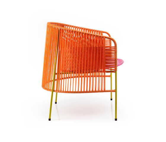 Caribe | lounge chair, orange/rose/curry | Fauteuils | Ames