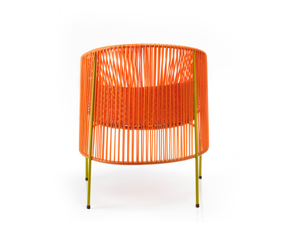 Caribe | lounge chair, orange/rose/curry | Poltrone | Ames