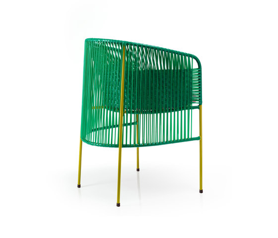 Caribe | dining chair, green/rose/curry | Sedie | Ames