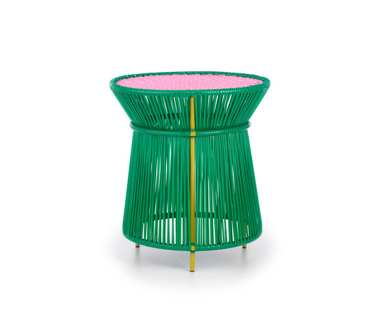Caribe | high table, green/rose/curry | Side tables | Ames