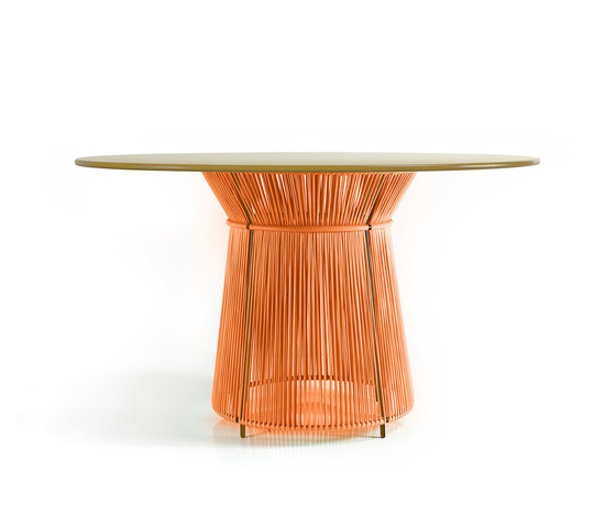 Caribe | dining table, orange/curry | Tables de repas | Ames