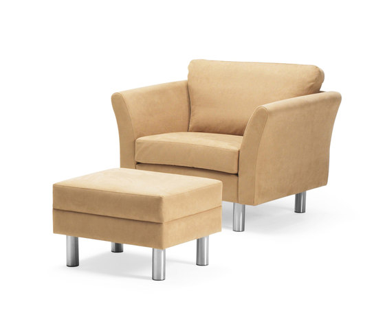 HJM Lotus Armchair with footstool | Fauteuils | Stouby