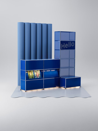 USM Haller E Shelf | Gentian Blue | Aparadores | USM