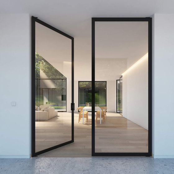 Portapivot 6530 | double door black anodized | Portes intérieures | PortaPivot