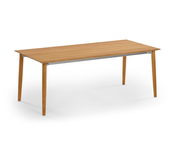 Slope Table, 200 x 90, Tabletop Teak | Tavoli pranzo | Weishäupl