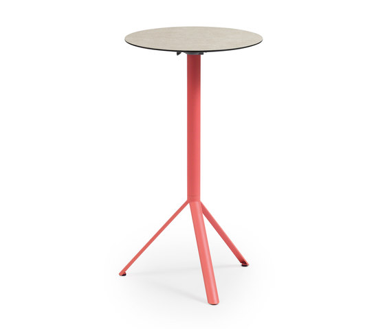 Trio Bar Table, Tabletop Teak | Standing tables | Weishäupl