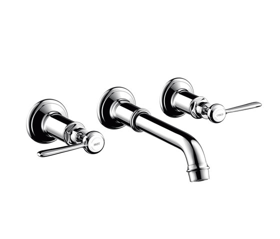 AXOR Montreux 3-hole basin mixer for concealed installation and lever handles | Wash basin taps | AXOR