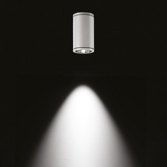 Yama CoB LED / Ø 110mm - H 170mm - Textured Glass - Narrow Beam 20° - Direct 230V | Lámparas exteriores de techo / plafón | Ares