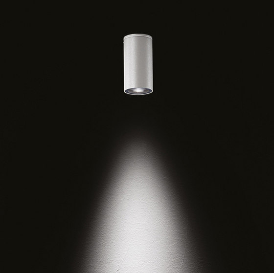 Yama Power LED / Ø 60mm - H 110mm - Textured Glass - Narrow Beam 15° | Außen Deckenanbauleuchten | Ares