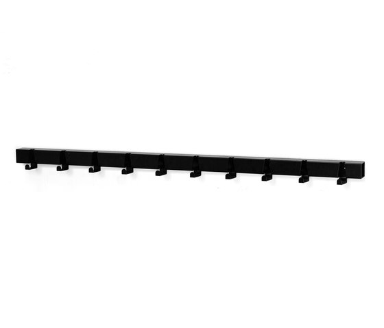 Coatrack By The Meter 10 Hooks | black | Barre attaccapanni | Vij5