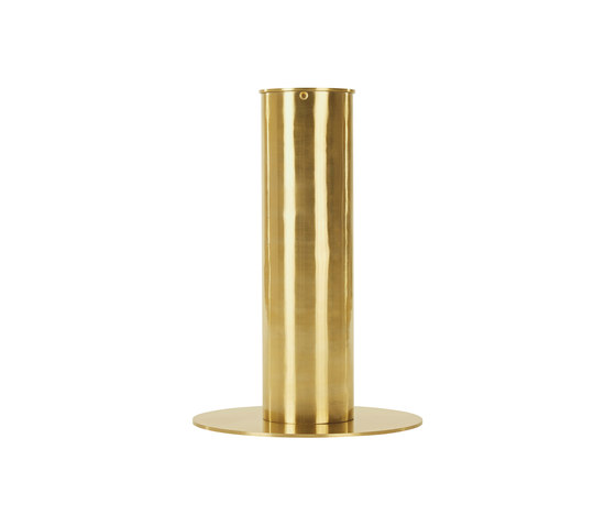Tube Table Green Marble Top 900mm | Dining tables | Tom Dixon
