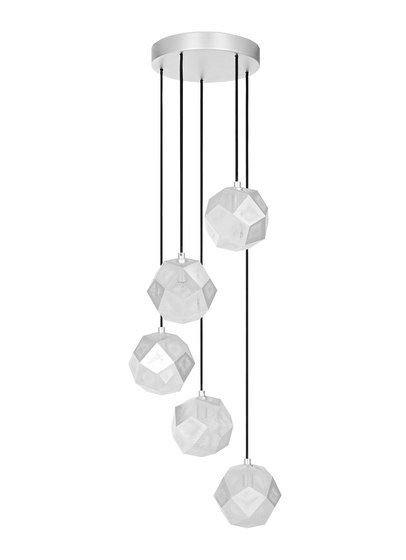 Etch Mini Chandelier Soft Silver | Suspended lights | Tom Dixon