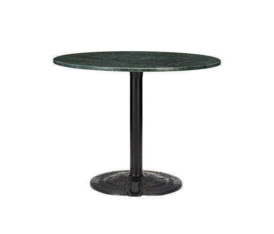 Roll Table Green Marble Top 900mm | Esstische | Tom Dixon