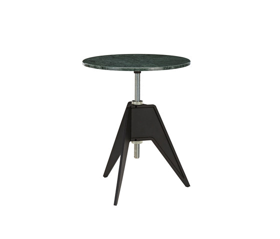 Screw Cafe Table Green Marble Top 600mm | Mesas auxiliares | Tom Dixon