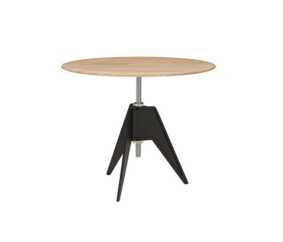 Screw Cafe Table Natural Oak Top 900mm | Dining tables | Tom Dixon
