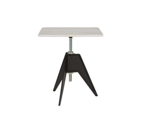 Screw Cafe Table White Marble Top 650mm | Coffee tables | Tom Dixon