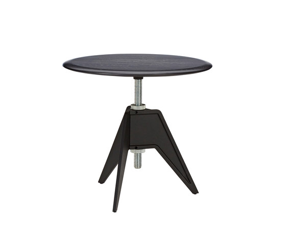 Screw Side Table Black Oak Top 600mm | Side tables | Tom Dixon
