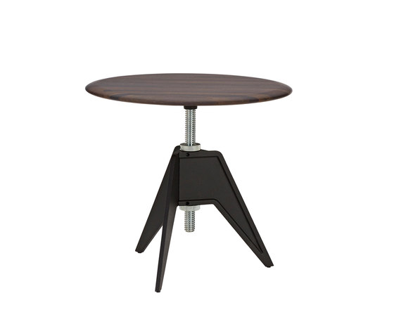 Screw Side Table Fumed Oak Top 600mm | Side tables | Tom Dixon
