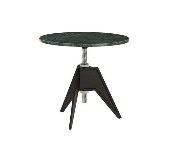 Screw Side Table Green Marble Top 600mm | Side tables | Tom Dixon