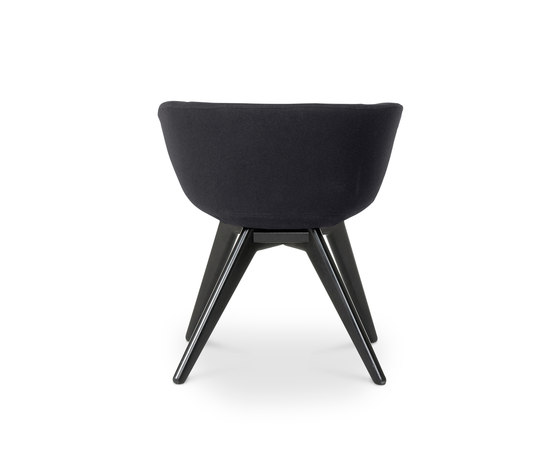 Scoop Chair Low Back Black Leg Tonus 4 | Sillas | Tom Dixon