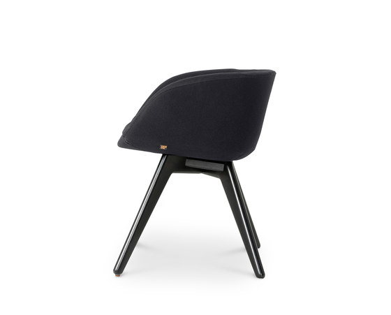 Scoop Chair Low Back Black Leg Tonus 4 | Stühle | Tom Dixon