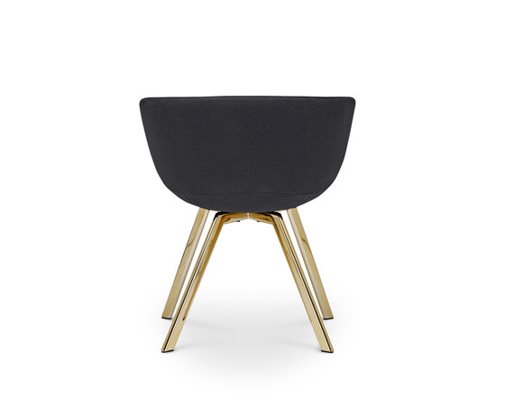 Scoop Chair Low Back Brass Leg Tonus 4 | Chairs | Tom Dixon