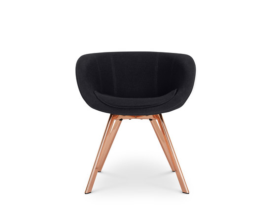 Scoop Chair Low Back Copper Leg Tonus 4 | Sedie | Tom Dixon