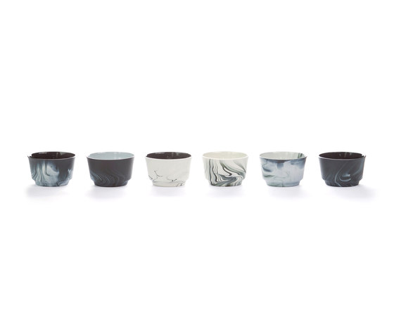 Pigments & Porcelain Cups | 120ml in black | Vajilla | Vij5