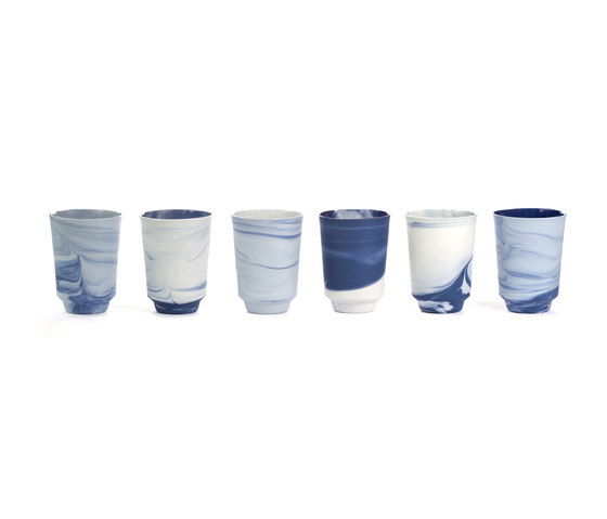 Pigments & Porcelain Cups | 300ml in cobalt | Vaisselle | Vij5