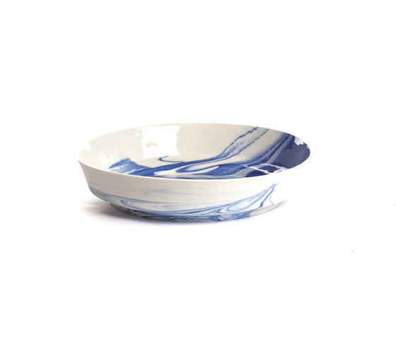 Pigments & Porcelain Large Bowl | cobalt | Vajilla | Vij5