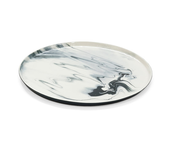Pigments & Porcelain Plate L | black | Vaisselle | Vij5