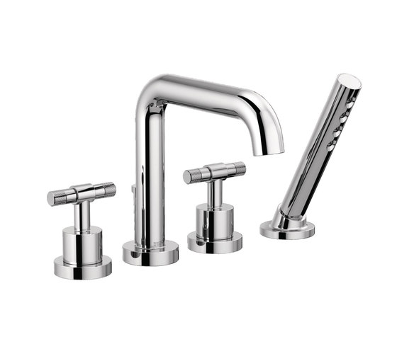 Roman Tub Faucet with Handshower and T-Lever Handles | Bath taps | Brizo