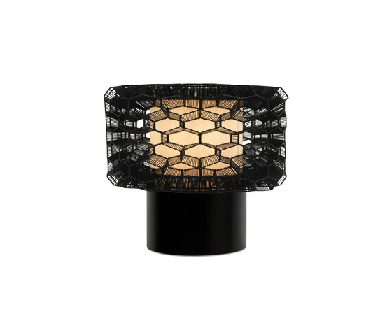 Honeycomb Table Lamp, Black, Large | Luminaires de table | Oggetti