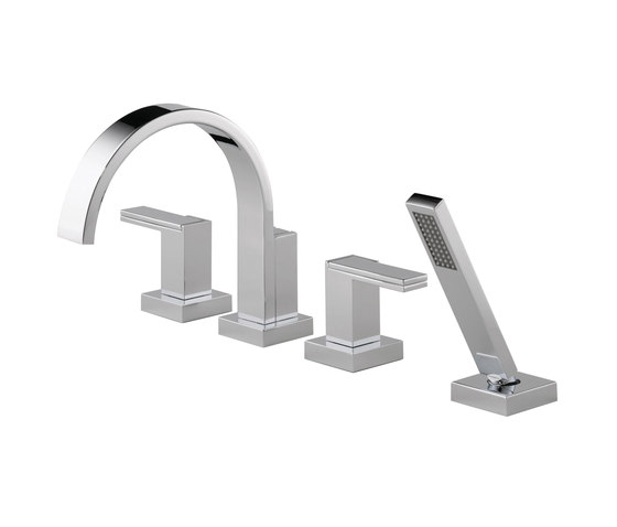 Roman Tub Faucet with Handshower, Metal Handles | Robinetterie pour baignoire | Brizo