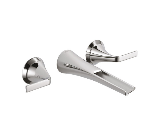Two-Handle Wall Mount with Channel Spout | Grifería para lavabos | Brizo