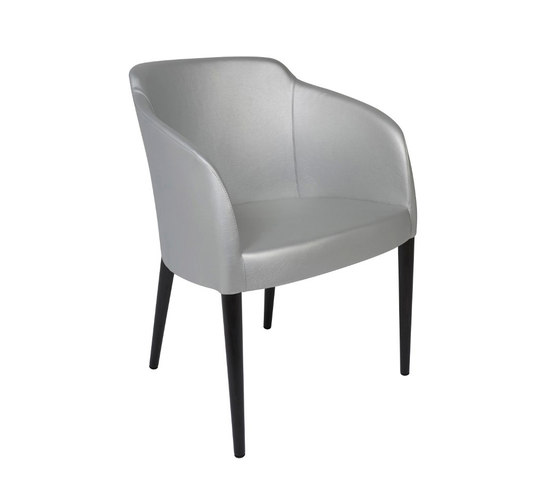 Este Armchair, Silver With Wenge Legs | Chairs | Oggetti