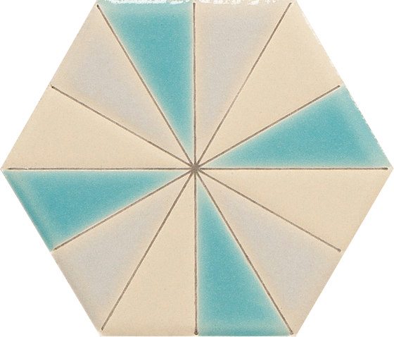 Sisters | Pinwheel Caribbean Breeze | Ceramic tiles | Tango Tile