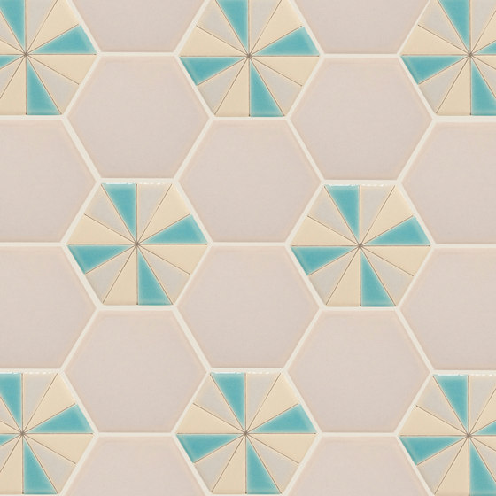 Sisters | Pinwheel Caribbean Breeze | Ceramic tiles | Tango Tile