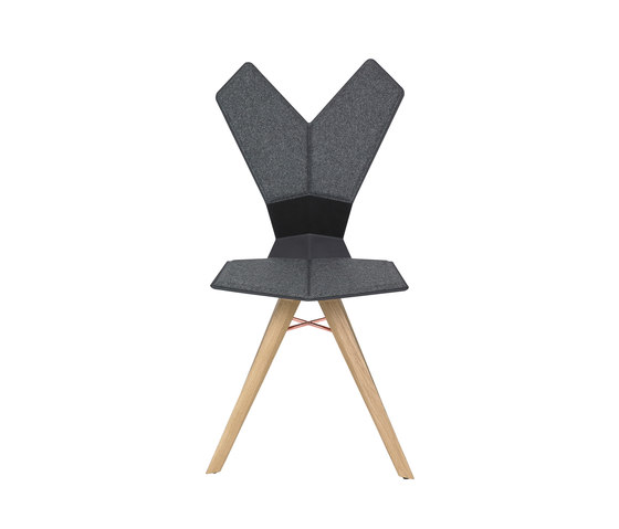 Y Chair Black Shell Natural Oak Base | Sedie | Tom Dixon