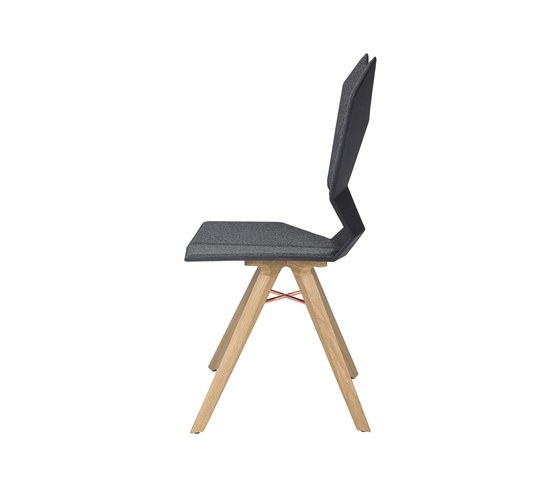 Y Chair Black Shell Natural Oak Base | Sillas | Tom Dixon