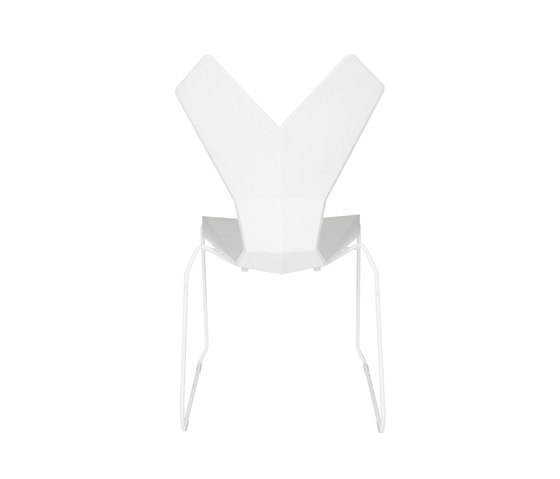 Y Chair Sled White Shell White Base | Chaises | Tom Dixon