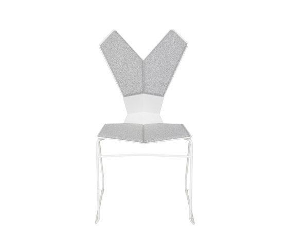 Y Chair Sled White Shell White Base | Sillas | Tom Dixon