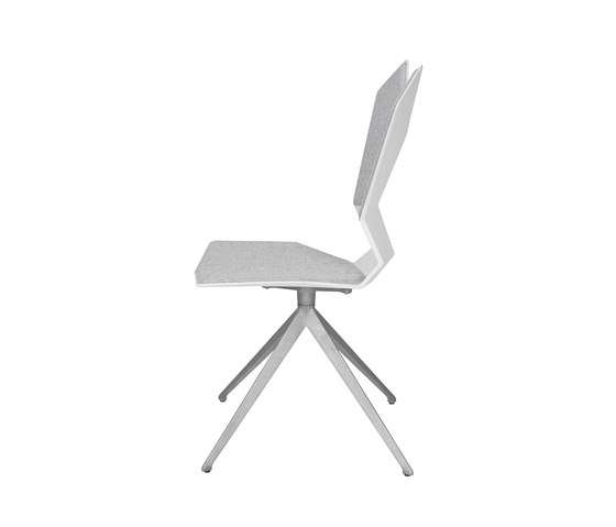 Y Chair Swivel White Shell Aluminium Base | Sedie | Tom Dixon