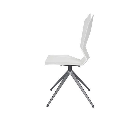 Y Chair Swivel White Shell Black Base | Sillas | Tom Dixon