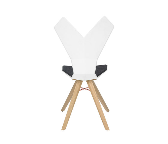 Y Chair White Shell Natural Oak Base | Sillas | Tom Dixon