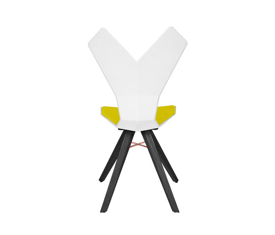 Y Chair White Shell Black Oak Base | Chairs | Tom Dixon