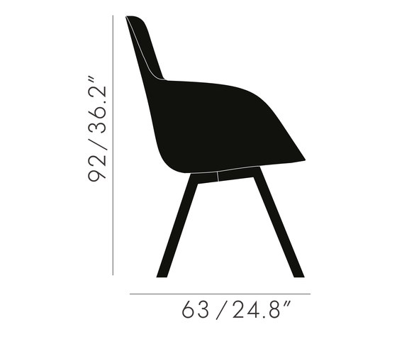 Scoop Chair High Back Brass Leg Tonus 4 | Sillas | Tom Dixon