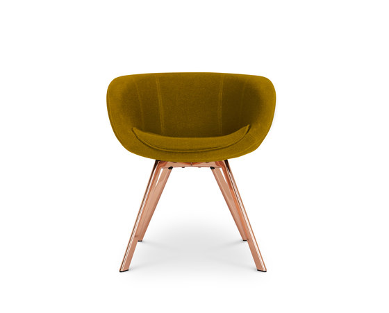 Scoop Chair Low Back Copper Leg Tonus 4 | Chairs | Tom Dixon