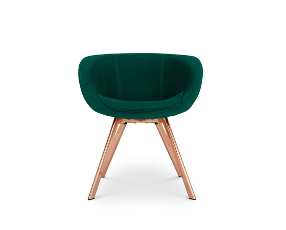 Scoop Chair Low Back Copper Leg Tonus 4 | Stühle | Tom Dixon